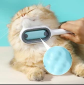 Süslüpati Kedi Köpek Tüy Alma Toplama Tarağı Sıcak Su Torbalı Mavi - 4