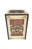 Ahşap Tip Box Bahşiş Kutusu Anahtarlı Tip Box Kutusu Ahşap Kumbara - 2