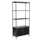 Adore Gaming Cage Metal Kitaplık - Siyah 80x177x36 cm - 1
