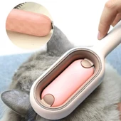 Süslüpati Kedi Köpek Tüy Alma Toplama Tarağı Sıcak Su Torbalı Mavi - 2