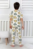 Erkek Çocuk %100 Pamuk Baskılı Pijama Takımı – Kısa Kollu, Sevimli Desenler - 11