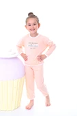 Kız Çocuk %100 Pamuk Desenli Rahat Pijama Takımı-Yumuşak ve Cilt Dostu - 18