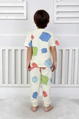 Erkek Çocuk %100 Pamuk Baskılı Pijama Takımı – Kısa Kollu, Sevimli Desenler - 4