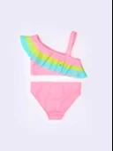 Renkli volanlı kız çocuk bikini takım DB200617BT - 5