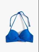 Push Up Bikini Üstü Dolgulu Balenli Boyundan Bağlamalı - 6