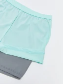 Şort ve taytlı kız çocuk bikini takım - 3