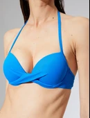 Push Up Bikini Üstü Dolgulu Balenli Boyundan Bağlamalı - 1