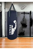 9-13 Yaş Boks Torbası 60Cm Çocuk Boks Torbası Eldiven+Karabina Hediyeli Lacivert - 2