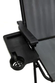 moniev Natura Kamp Sandalyesi Katlanır Piknik Sandalye Dikdörtgen Bardaklıklı Gri thumbnail 6