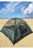 moniev Monicamp 4 Kişilik Kamp Çadırı 3 Mevsim Çift Katmanlı Çift Renk Kumaş 240cm X 240cm X 140cm - 5