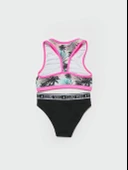 Palmiye baskılı halter kesim kız çocuk bikini takımı DB200723BT - 2