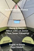 moniev Monicamp 8 Kişilik Kamp Çadırı Aile Boy 3 Mevsim Çift Katmanlı Çift Renk Kumaş 300cm X 355cm X 175cm - 2