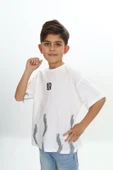 Toontoy Erkek Çocuk Sport Yazılı Fırça Baskılı Tişört - 5