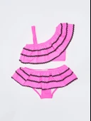 Sutaşı detaylı kız çocuk bikini takım - 1