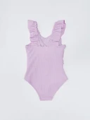 Fırfırlı Dokulu kumaş kız çocuk mayo DB200789CM - 9