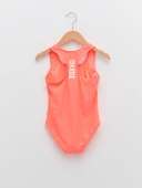 Beyaz Baskılı kız çocuk mayo DB200798CM - 11