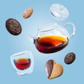 Tantitoni Borosilikat Cam 2li Çift Cidarlı Bardak Seti 250ml thumbnail 3