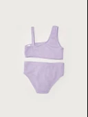 Dokulu kumaş kız çocuk bikini takım - 5