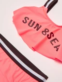 Mercan Volanlı Kız Çocuk Bikini Takım DB200790BT - 4