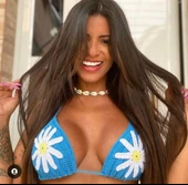 Papatyalı bikini üstü DB2301BU - 1