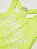 Beyaz Baskılı kız çocuk mayo DB200798CM - 9