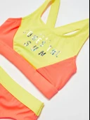 Sarı Baskılı kız çocuk bikini takım DB200745BT - 3