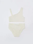 Dokulu kumaş kız çocuk bikini takım - 2