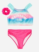 Degrade baskılı kız çocuk bikini takım - 1