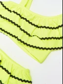 Sutaşı detaylı kız çocuk bikini takım - 7