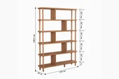 Esyala Lora Doby Kitaplık Atlantik 120X28 - 5