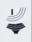 Sutaşı detaylı kız çocuk bikini takım - 8