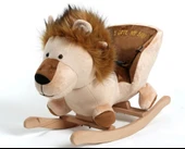 TommyBaby Egitici Peluş Sallanan Aslan Ahsap Sallanan ASLAN - 1