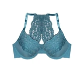 YEŞİL ÖNDEN KLİPSLİ SIRT DETAYLI DESTEKSİZ KAPLI BALENLİ SÜTYEN DS200463SU - 12