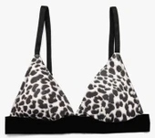 LEOPAR BASKILI MICRO BRALET DS200603BR - 2