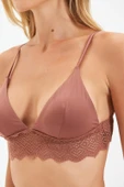 KAHVERENGİ MICRO DANTELLİ BRALET DS200471BR - 1