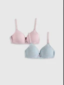 PEMBE-MAVİ BASKILI 2 Lİ SÜTYEN DS200022FB-2 - 1