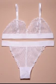EKRU FULL DANTEL BRALET TAKIM  DS20095BRT - 1