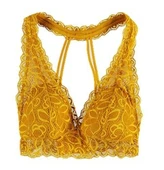 HARDAL SARISI FULL DANTEL SIRT DETAYLI KAPLI BRALET DS200550BR - 1