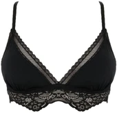 SİYAH YAKALARI DANTELLİ MICRO BRALET DS200475BR - 1