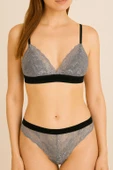 GRİ FULL DANTEL BRALET TAKIM DS20095BRT - 1