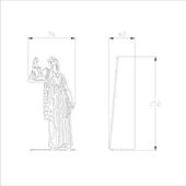 Adaletin Yüzü – Themis Metal Masa Figürü - 5