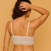 EKRU FULL DANTEL SOFT BRALET - 2