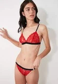 KIRMIZI FULL DANTEL BRALET TAKIM - 4
