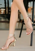 Yulia Gold Cilt Topuklu Ayakkabı thumbnail 3