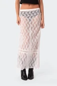 Dantel midi etek - 5