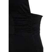 V yaka yanı büzgü detaylı mayo - 7