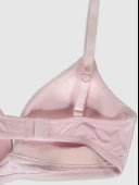 TOZ PEMBE BALENSİZ DESTEKSİZ KAPLI SÜTYEN - 3