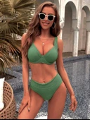 Toparlayıcı balenli bikini üstü geniş beden aralığı - 9
