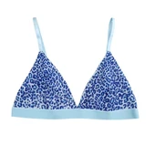 MAVİ LEOPAR TÜL KAPSIZ BRALET DS200123BR - 4