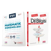 Limit Yayınları TYT Matematik 15x40 Denemeleri ve AKM Dil Bilgisi Soru Bankası Seti 2 Kitap - 1